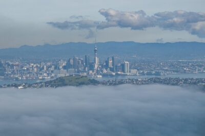 Auckland to Rangitoto Island Ferry - On the island: how the tractor-pulled tram improves your volcano time