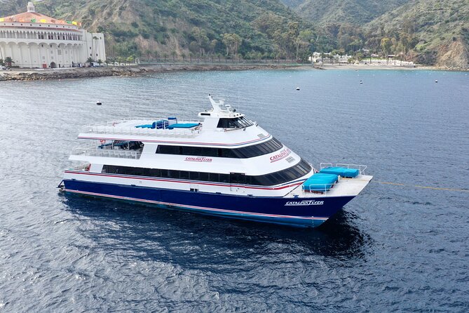 Catalina Island Ferry Avalon to Newport Beach - Food, drinks, and the beverage center setup