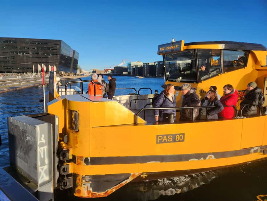 Copenhagen Combo: Walking Tour, Harbor Ferry & Royal Guards - The Electric Harbor Ferry: Quiet Ride, Big Views