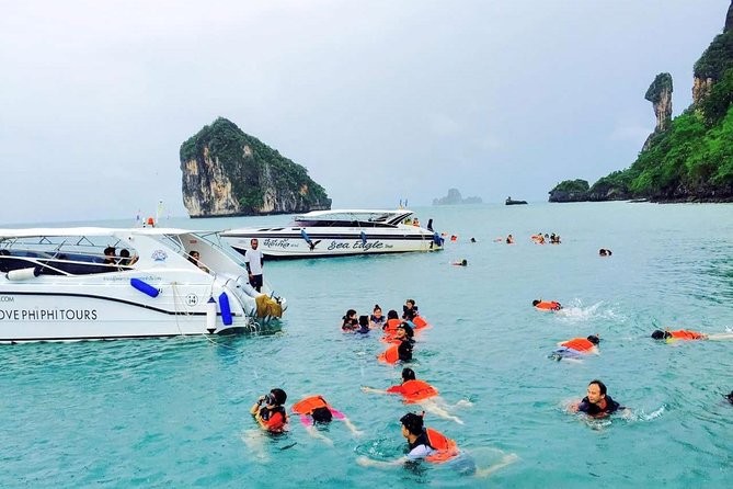 Day Tour from Phuket to 4 Islands in Krabi by Ferry & Speedboat - Koh Poda: time to swim, sunbathe, and breathe