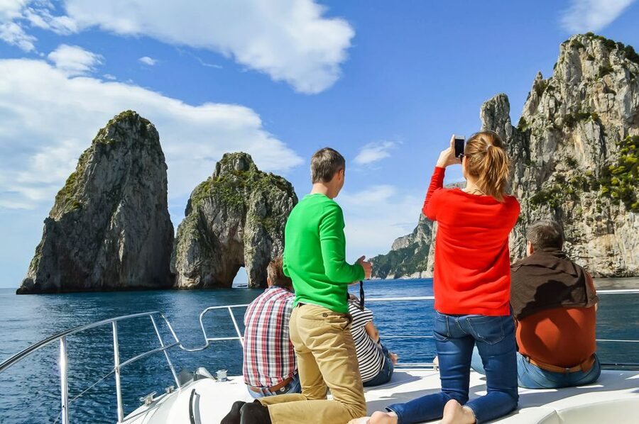 From Naples: Capri Guided Tour with Ferry Tickets & Minibus - Naples to Capri by hydrofoil: fast sea time, fewer headaches