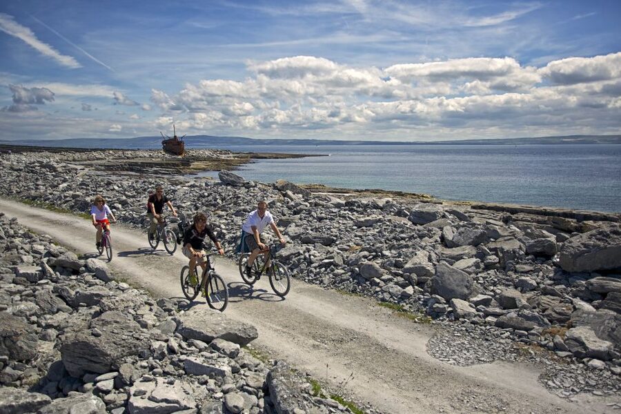 Galway: Day Trip Ferry to Inis Oírr (Aran Islands) - On the island: walker’s paradise, bike hire, and easy ways to explore