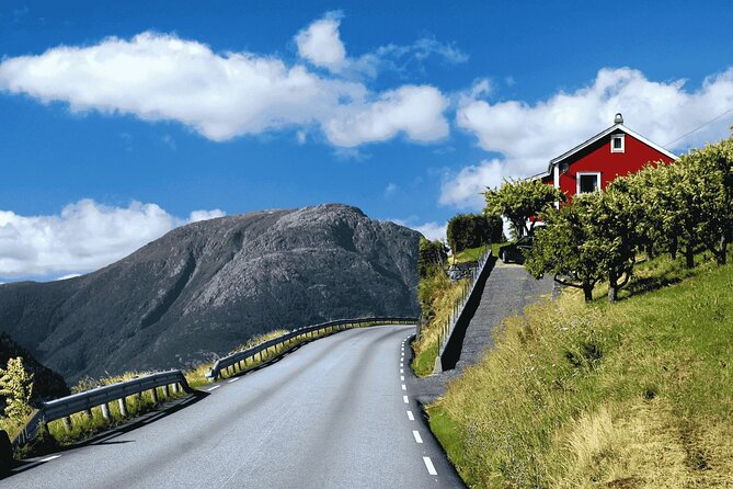 Guided tour to Hardangerfjord with Waterfalls and Ferry Crossing - Road 550 and orchard country: why the long drive is part of the point