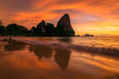 Krabi: Railay Beach Bioluminescent Plankton Ferry Cruise - Railay Before Dark: Caves, Limestone, and That Sunset Window