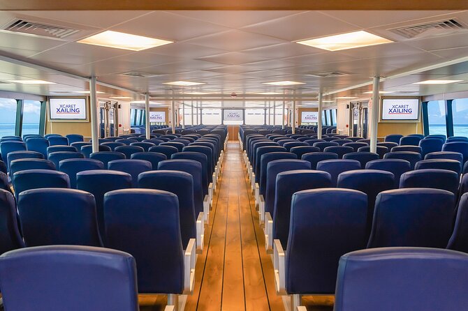 Luxury FERRY Xcaret: From Playa del Carmen to Cozumel - On Board: WiFi, AC, Restroom, and the Stuff That Matters