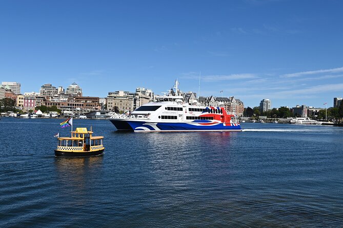 One-Way High-Speed Passenger Ferry: Victoria, BC to Seattle, WA - Seating choices: Economy vs Comfort and Vista Class views