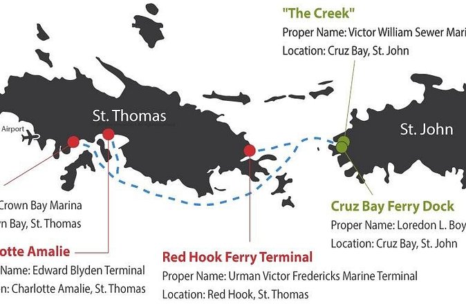 Paradise Taxi & Tours USVI- St. Thomas - Airport Transfer to Red Hook Ferry - Timing it right: Cyril King Airport to Red Hook in real-world minutes
