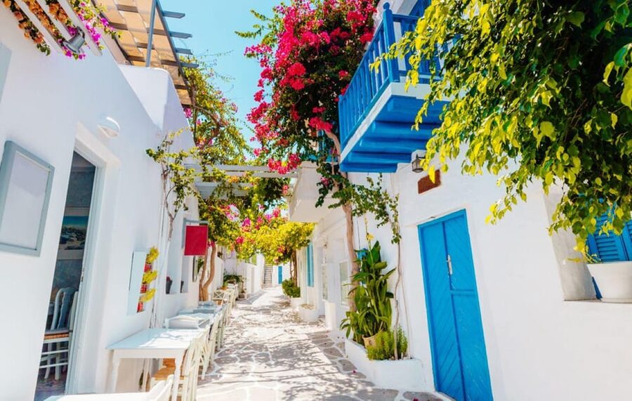 Paros & Antiparos Tour:Ferry ride, Villages & Beaches - Naoussa’s alleys: where the tour ends with charm