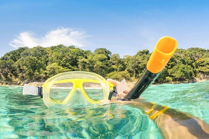 Phi Phi Islands Adventure: Ferry, Snorkeling & Island Lunch - Maya Bay: 100-metre cliffs, white sand, and reef water