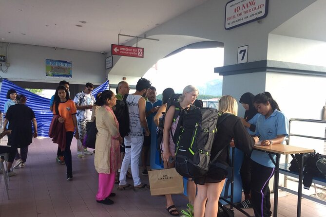 Phuket to Railay Beach by Ao Nang Princess Ferry - Arrival at Railay West Beach: longtail boat and wet-foot planning