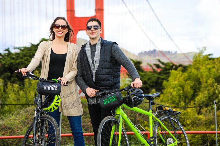 San Francisco: Electric Bike Rental w/ Map & Optional Ferry - Sausalito With Optional Blue and Gold Ferry Return