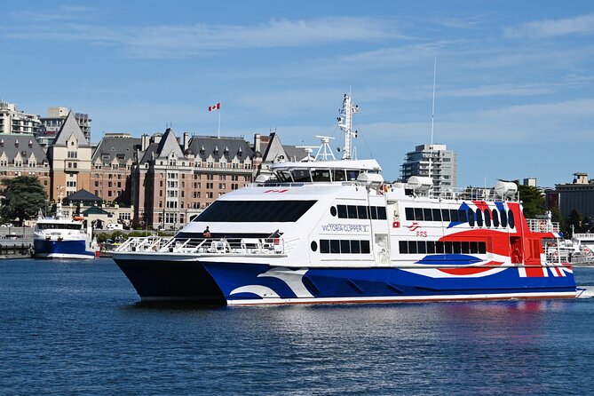 Seattle, WA to Victoria, BC High-Speed Passenger Ferry: ONE-WAY - Duty-free shopping plus onboard food: what you can expect to buy